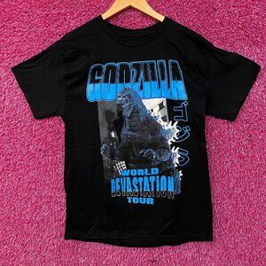 Godzilla World Devastation Tour Double Sided Tshirt size Medium